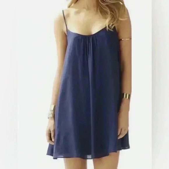 Lilly Pulitzer Dresses & Skirts - Lilly Pulitzer Daphne Mini Slip Dress Lined Navy Blue Coastal Beachy Size XS